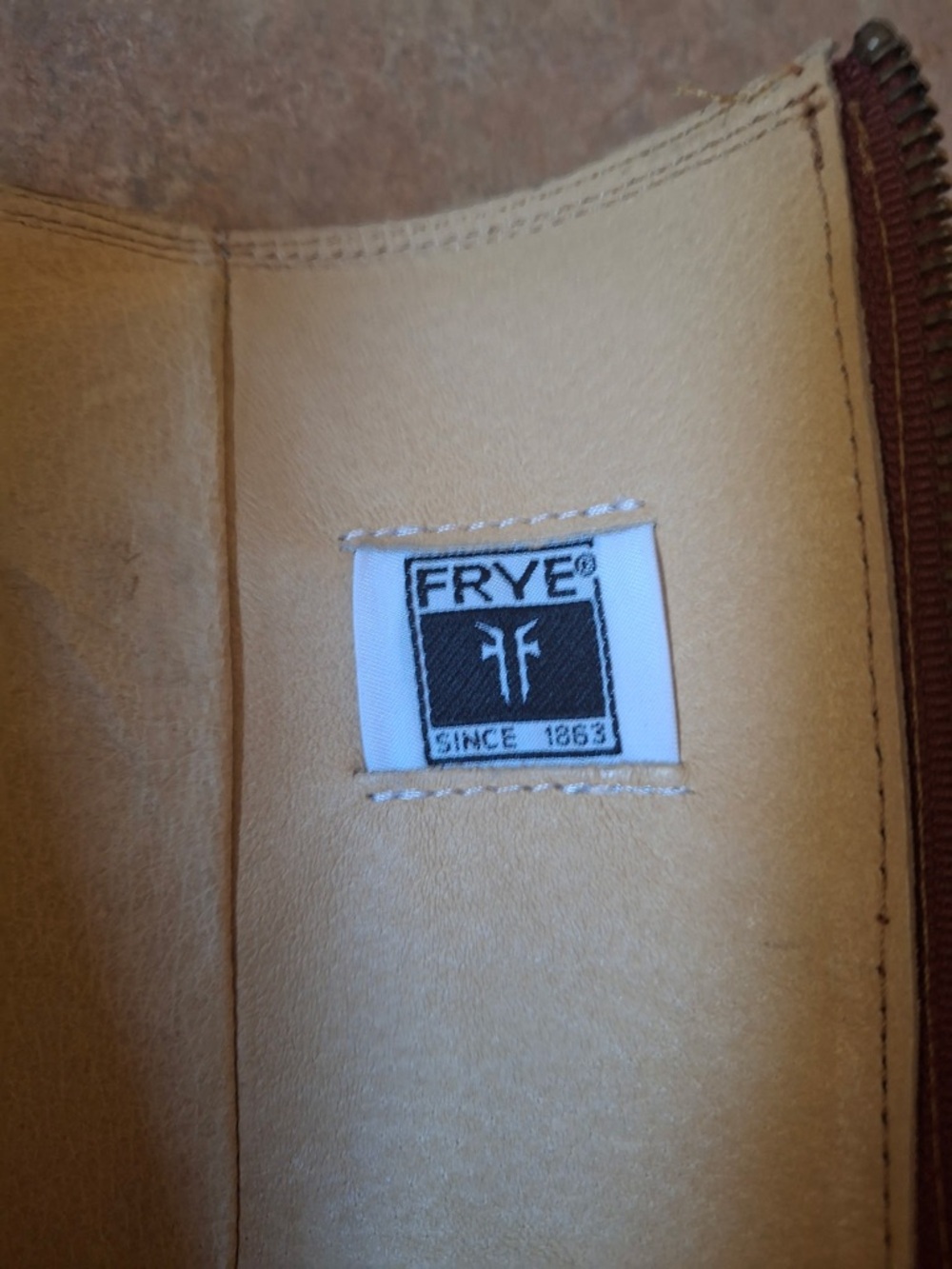 Frye Red-Brown Leather Riding Boots - Picture 8 of 9